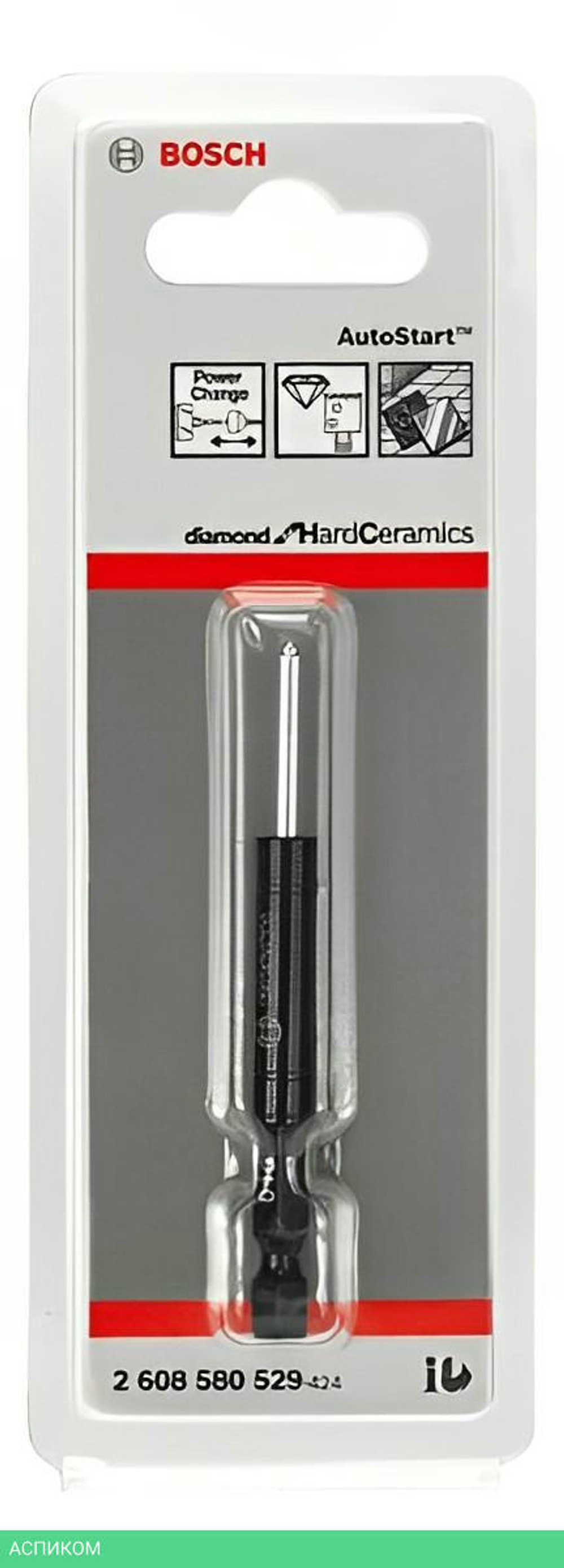 Направляющая Bosch Auto Start для коронок Diamond for Hard Ceramics (2.608.580.529)