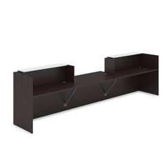 1КРС-ДС.009.1 Комплект Ресепшн с фартуком ЛДСП (4232*901*1161) (с подсветкой)