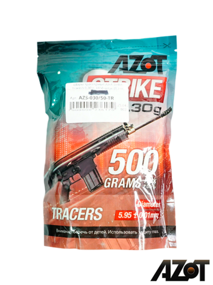 Шары трассерные Azot Strike Tracers 0,30 g (зелёные, 1650 шт, 500 кг, пакет)