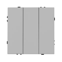 Механизм выключателя трехклавишный непроходной SWT-NOBE-MK03-SFPL-IS (230V, 10A) (Arlight, Никель) 061800