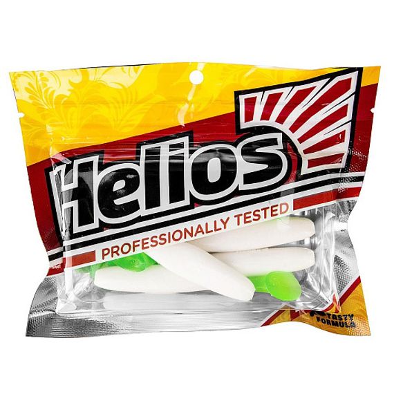 Виброхвост Vigor 3,75&#39;/9.5 см White &amp; Green 7шт. (HS-6-016) Helios