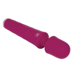 Бордовый вибромассажер Luna - 21,4 см. (Цвет: бордовый)