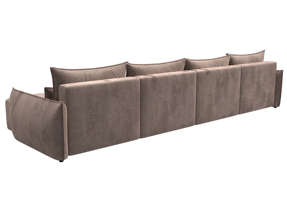 Диван П-образный Лига-051 НПБ Лонг ВЕЛЮР TOWER 05 бежевый