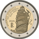 ИТАЛИЯ, 2025, 2 ЕВРО [PROOF] [БИМЕТАЛЛ]