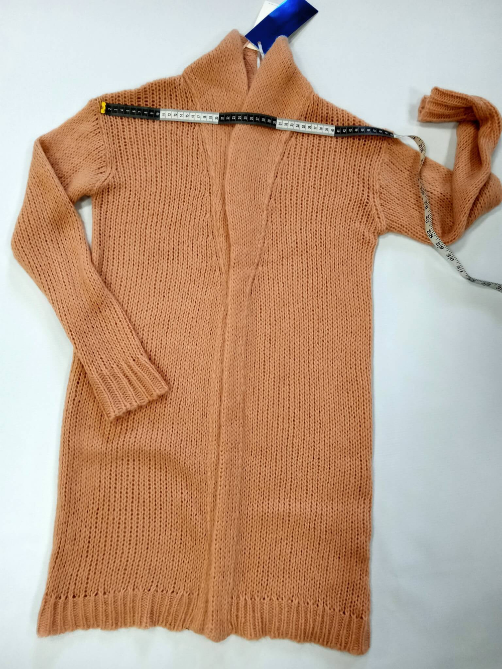Кардиган вязанный,перcикого цвета. Размер S/M - 42/44 русский