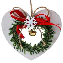 GAEM Изделие декоративное подвесное "Сердце/Ёлка/Звезда", L10,5 W1 H9,5 см, 3в.