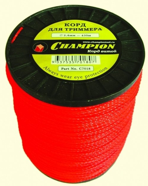 Леска CHAMPION Twisted Square 2,4*450 м (витой квадрат)   C7018