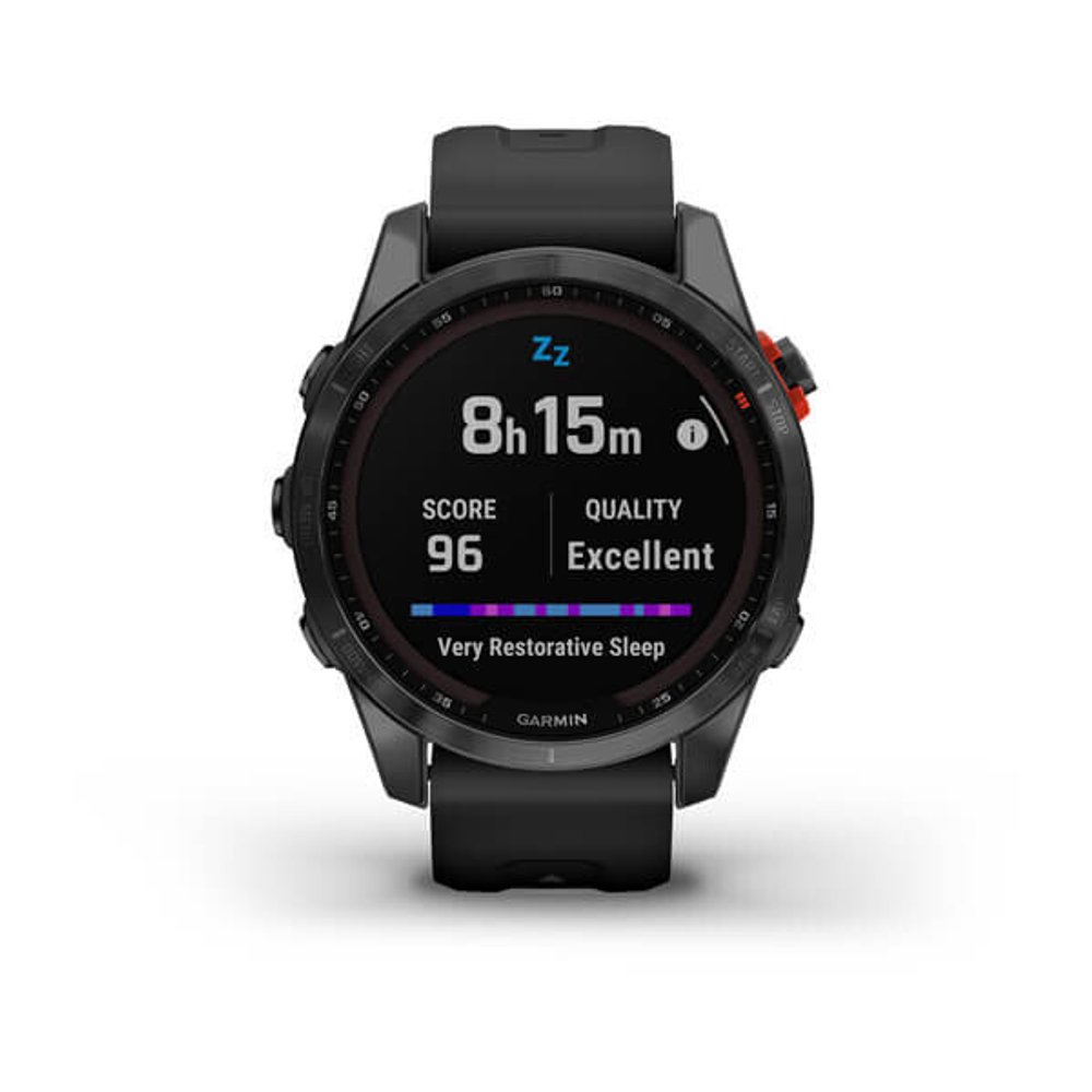 Garmin Fenix 7 Solar серый с черным ремешком 47 мм (010-02540-11)