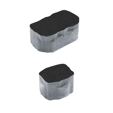 Тротуарная плитка Арена - Стоунмикс Черный, комплект из 2 видов плит