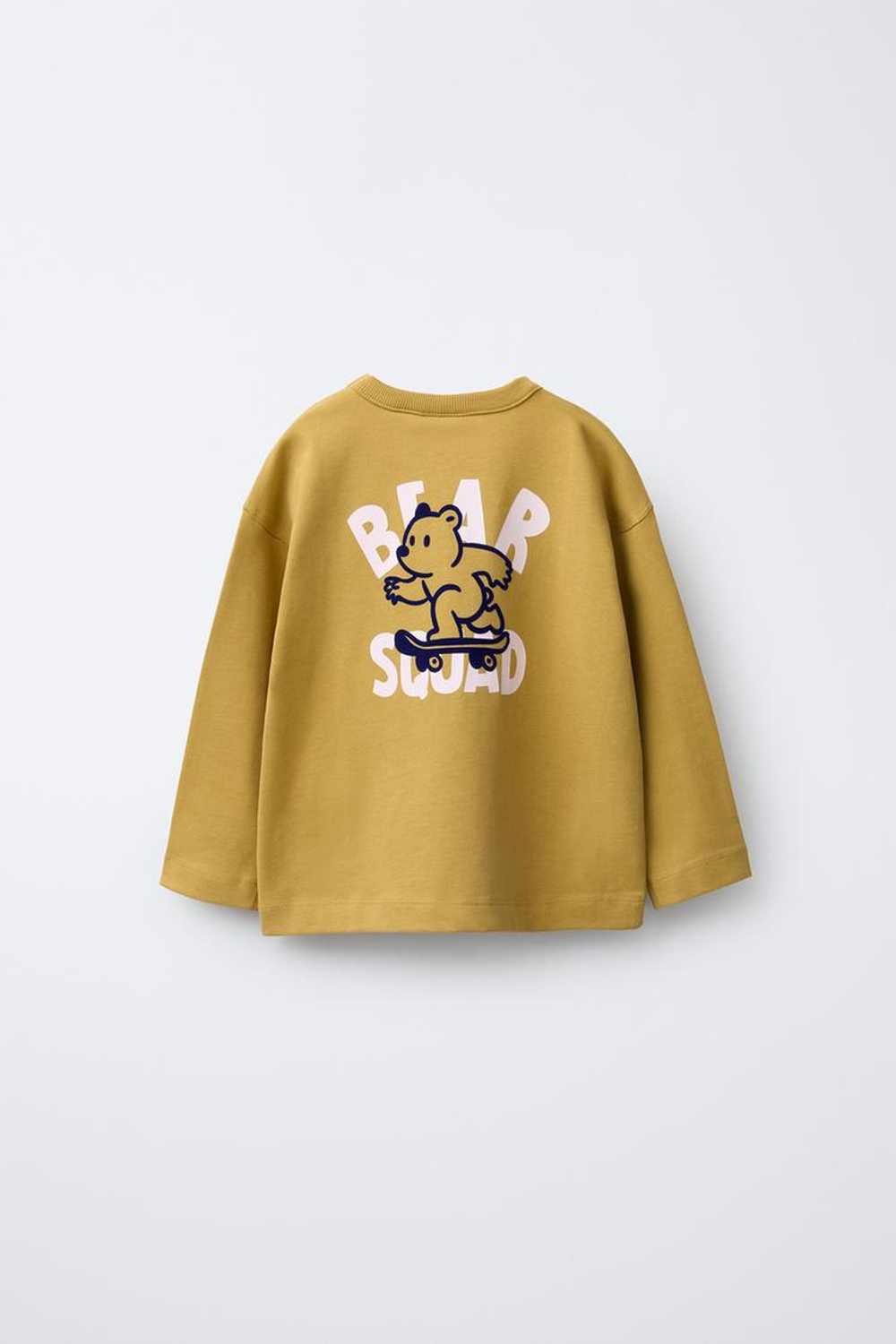 ZARA ЛОНГСЛИВ С РЕЛЬЕФНЫМ ПРИНТОМ ЖИВОТНЫХ, ОХРА