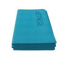 Коврик для йоги складной 190 х 120 см толщина 8 мм TPE HYPERMAT бирюзовый