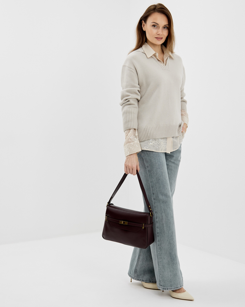 Сумка 557 01 бордовый