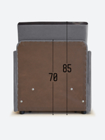 Кресло-кровать "Миник" с подлокотниками, купон Котенок в клубках