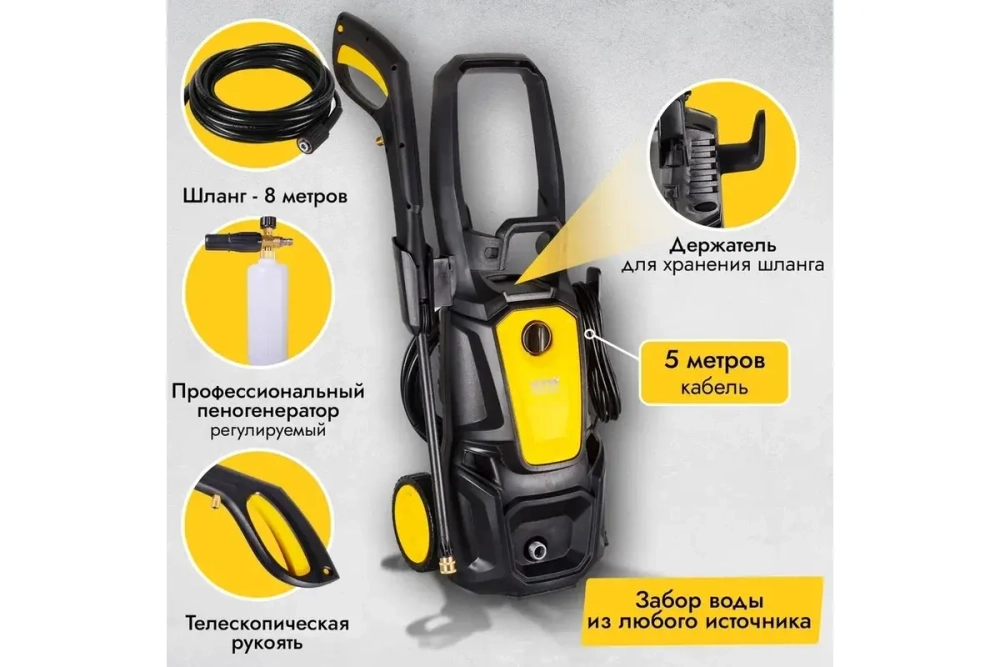 Мойка высокого давления Huter M195-PW-PRO