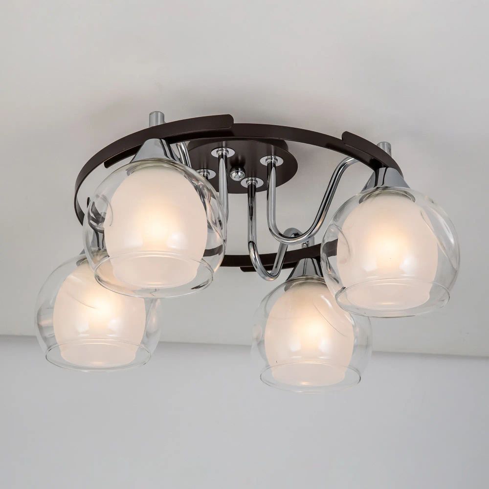 Citilux Остин CL115145 Люстра потолочная Венге Хром