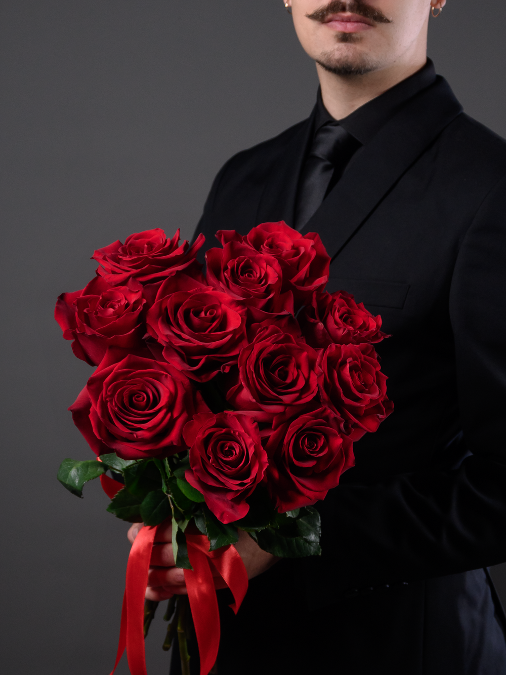 Монобукет красный