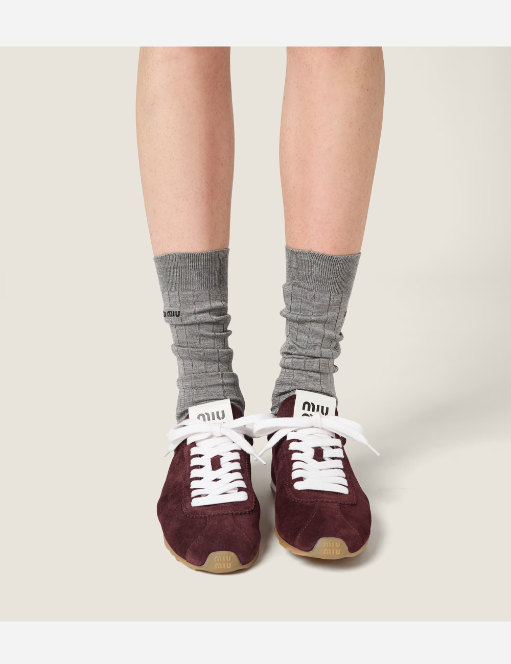 Miu Miu Plume Suede "Burgundy"