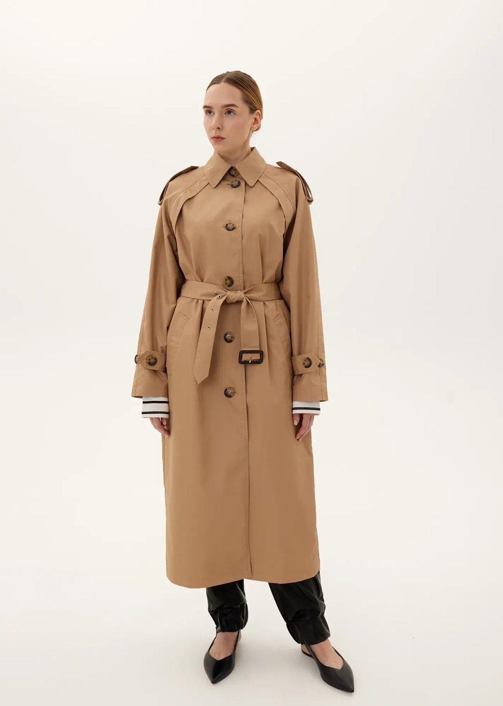 Плащ, бежевый