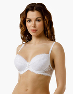 Бюстгальтер push-up из эластичного кружева (Размер: 80A) (Цвет: черный)