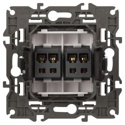 14-3112-04 ЭРА Розетка аудио двойная, IP20, Эра Elegance, шампань | Elegance Шампань