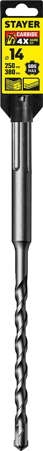 STAYER Hercules-4Х, 14 x 250/380 мм, SDS-max бур, Professional (29370-250-14)
