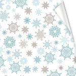 Бумага упаковочная 50х70 см «Снежный вальс» (1 лист)