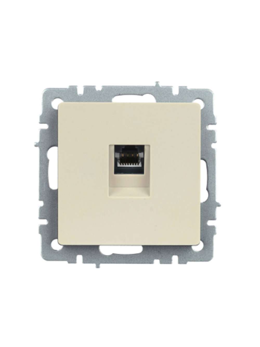 BRITE Розетка компьютерная RJ45 кат.5E РК10-БрКр бежевый IEK