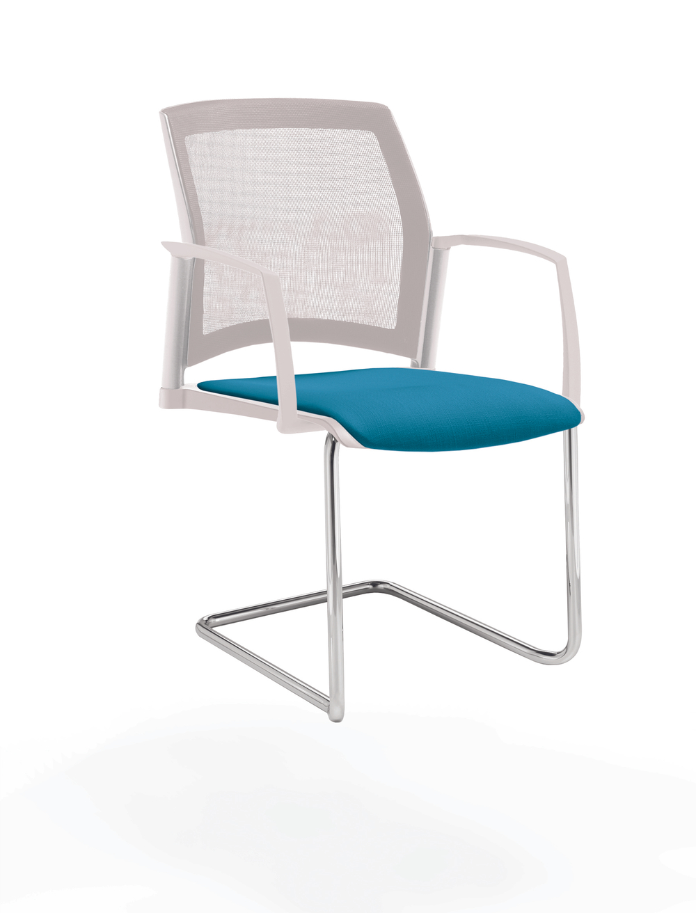 Rewind стул на кантилевере со спинкой-сеткой