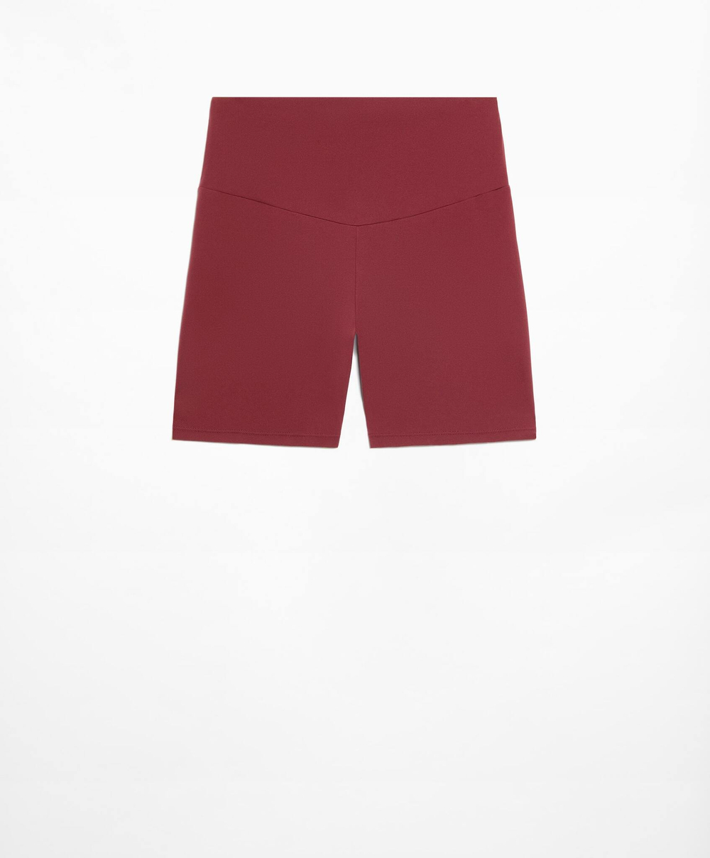 OYSHO Велосипедки Comfortlux с высокой посадкой длиной 10 см, бордовый