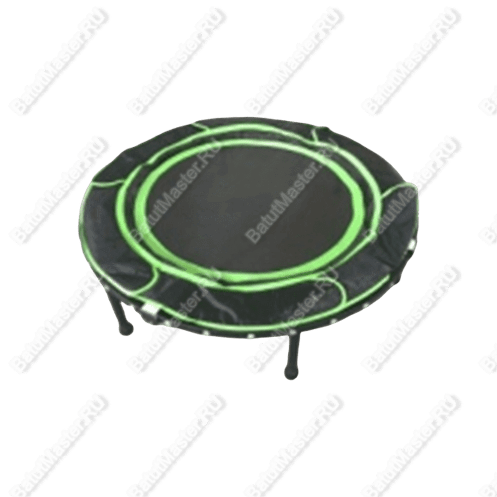 Каркасный батут, диаметр 3,3 фт, черно-зеленый