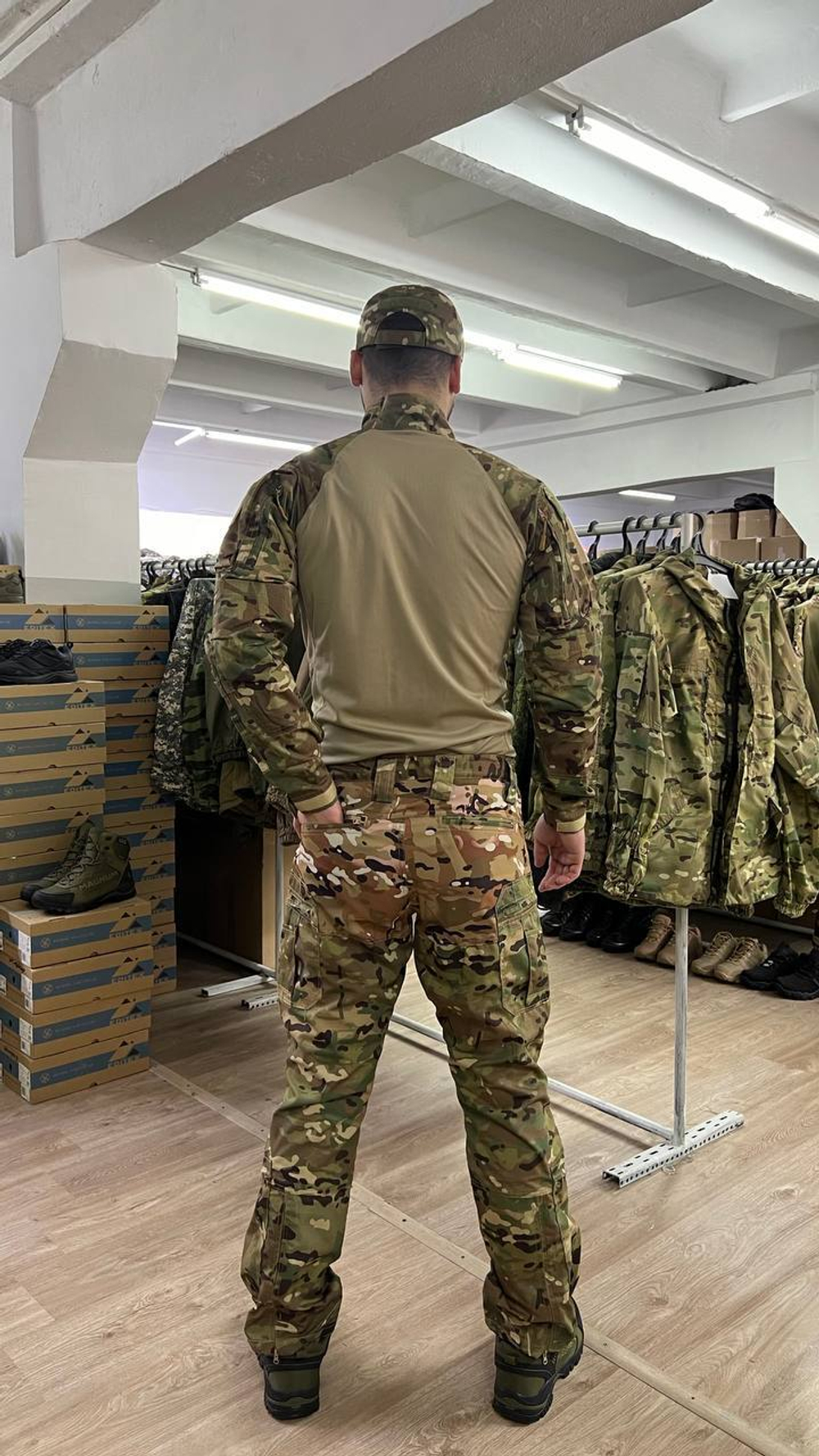 Тактический костюм мультикам со вставками/Кордура