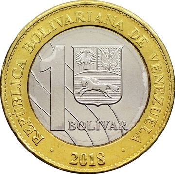 1 боливар 2018 Венесуэла