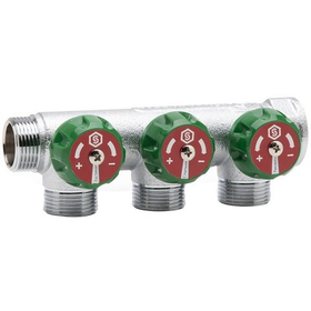 Коллектор для водоснабжения и отопления Stout 3/4* х 1/2* - 3 отвода