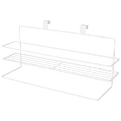 НАВЕСНОЙ ДЕРЖАТЕЛЬ ДЛЯ ПОЛОТЕНЦА С ПОЛКОЙ 40*12*16 СМ ЦВЕТ: БЕЛЫЙ