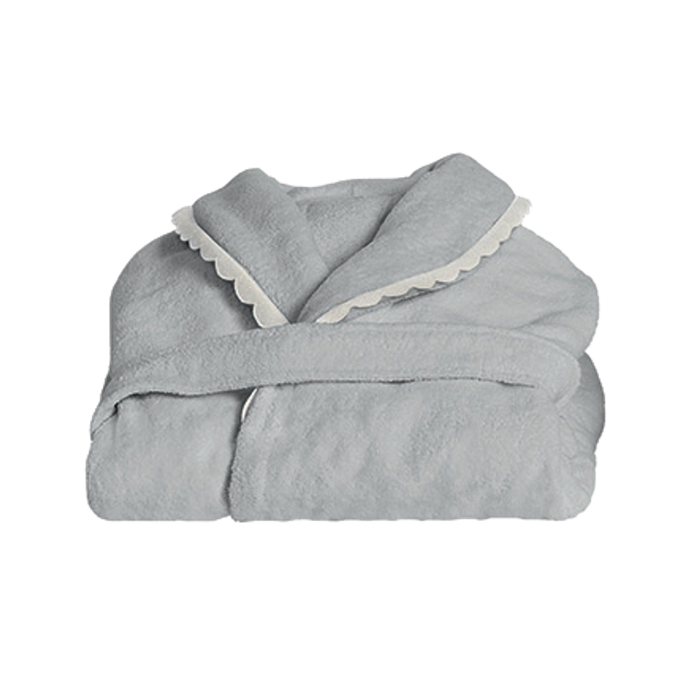 Халат Fazzini Castello (L) Grigio Perla/Bianco