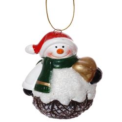 GAEM Украшение новогоднее "Снеговик/Олень/Санта", L6 W6 H8,5 см, 3в.