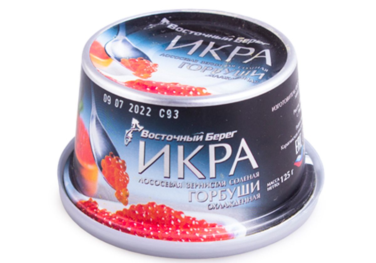 Икра красная горбуши "Восточный Берег", 125г