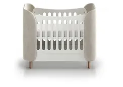 Кроватка KIDI Soft mini cпальное место 60*120 см антивандальная ткань (молочный)