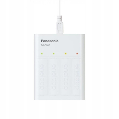 Зарядное устройство Panasonic Basic (BQ-CC87USB) для 2 или 4 акк АА/ААА Ni-MH с USB-выходом