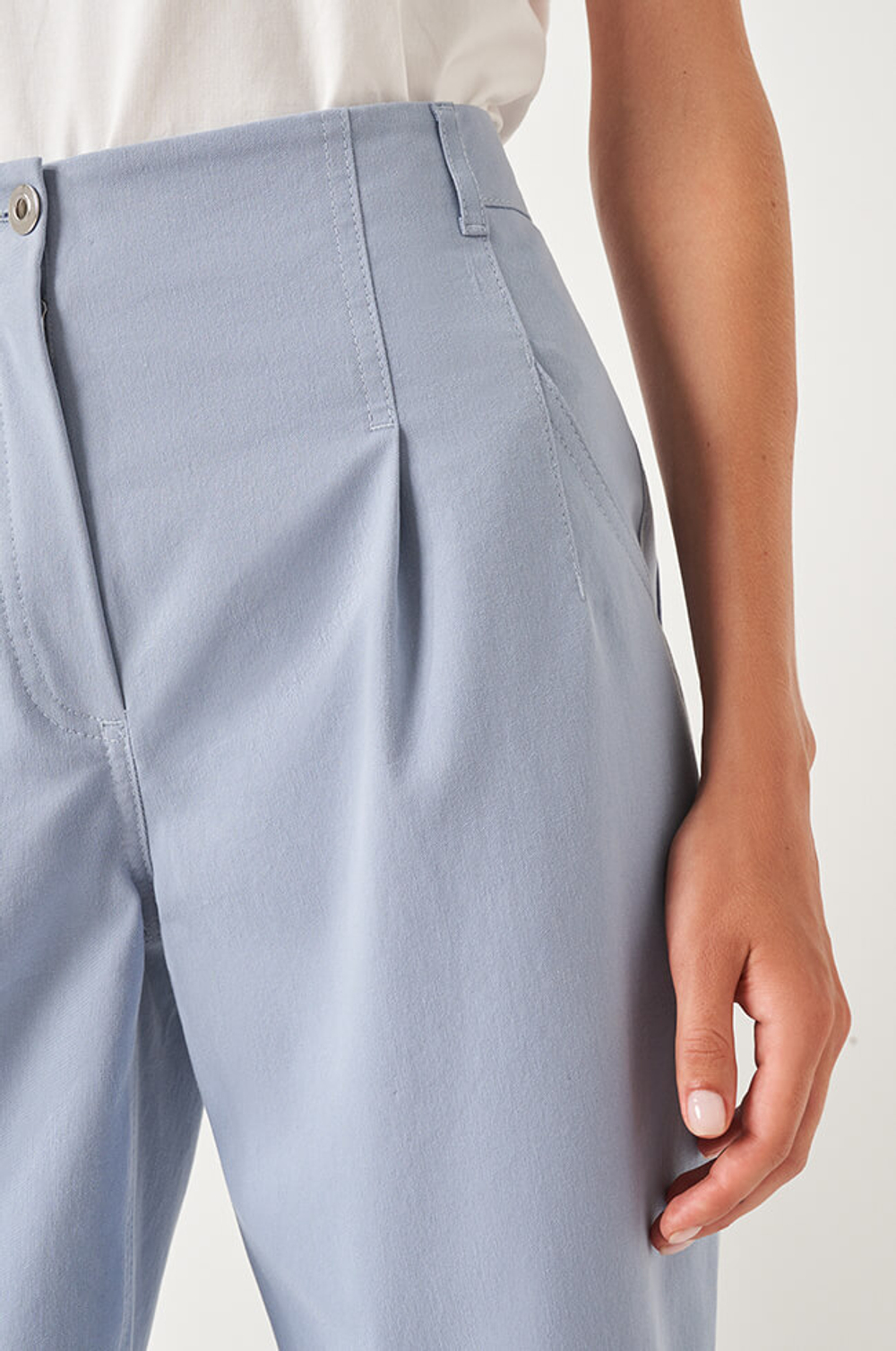 3972 Брюки женские (дымчато-голубой)