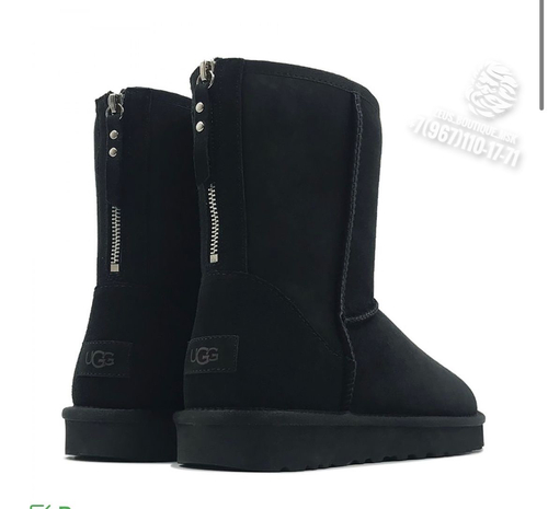 Угги с Молнией Zip — черные