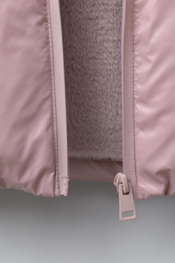 ZARA ПУХОВИК ИЗ ПЕРА И ПУХА WATER REPELLENT И WIND RESISTANT, РОЗОВЫЙ