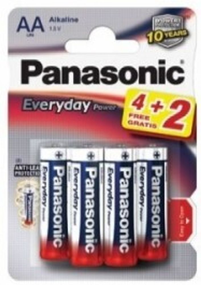 Батарейки Panasonic Everyday Power AA щелочные 6 шт