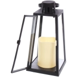 Сувенир с подсветкой «Свеча» 13*13*26 см (работает от 3*ААА), Черный