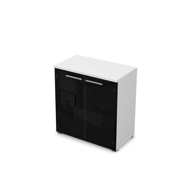 9Ш.023.4 Шкаф низкий со стеклом (800*450*845)