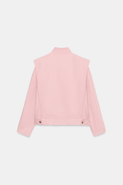 ZARA ДВУБОРТНАЯ КУРТКА С ПУГОВИЦАМИ — ZW COLLECTION, РОЗОВЫЙ