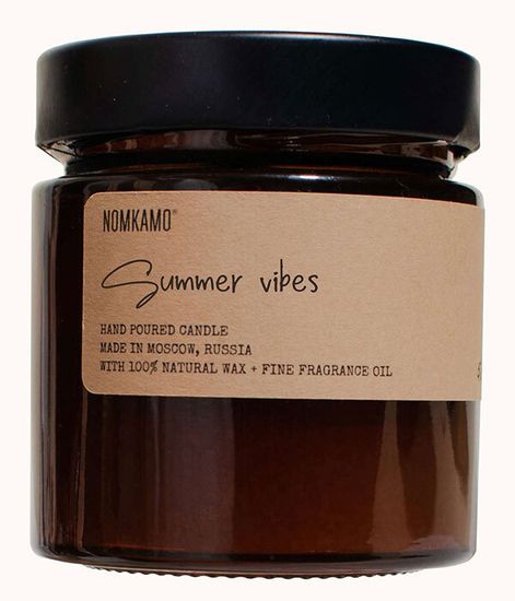 SUMMER VIBES свеча в янтарной банке, Nomkamo