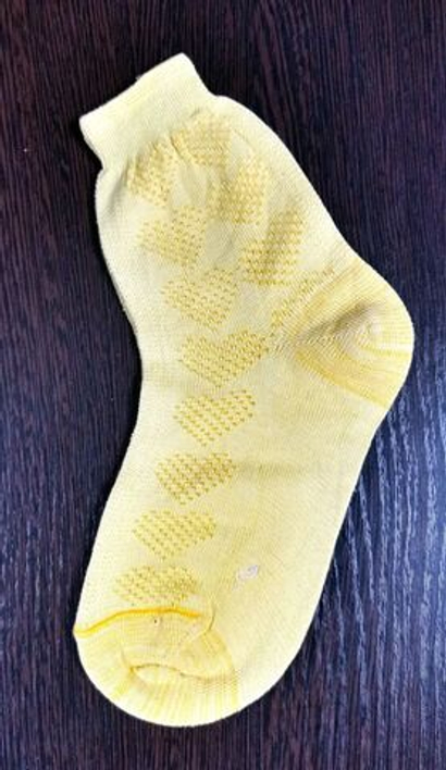 Женские носки "GMGBS" 1 пара, хлопок, размер 36-37, цвета жёлтый и красный