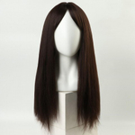 Парик искусственный с чёлкой, 60 см, каштановый цвет