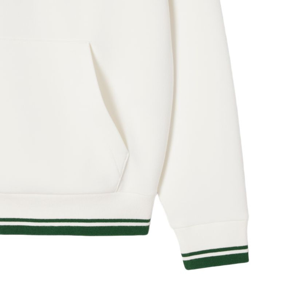 Женская теннисная куртка Lacoste Heritage UV Protect - white/green